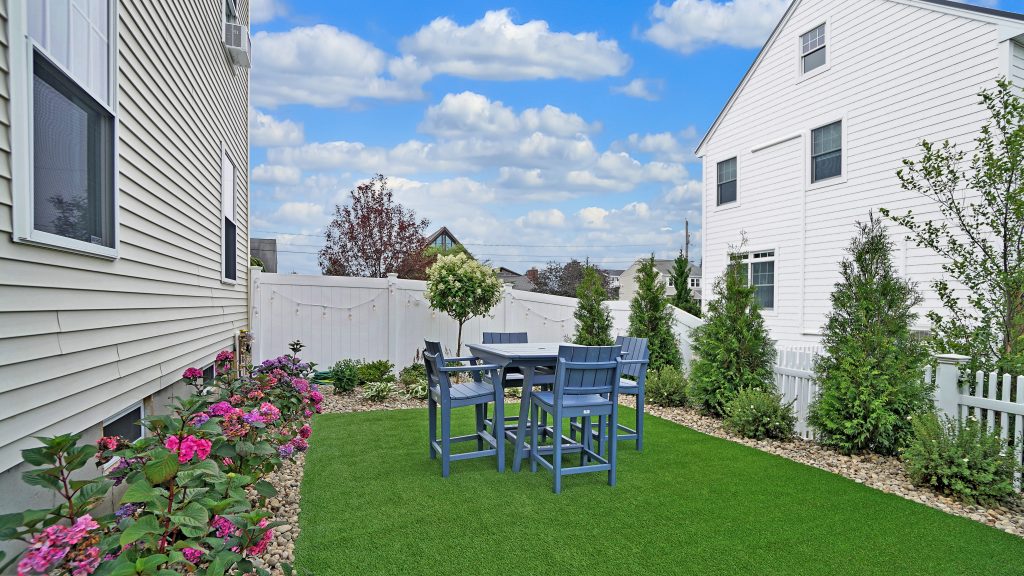 Patio - Turf and Plantings