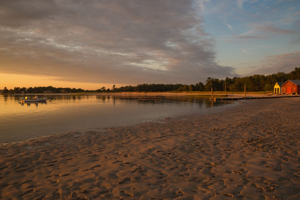Sunset over Prouts Neck Beach