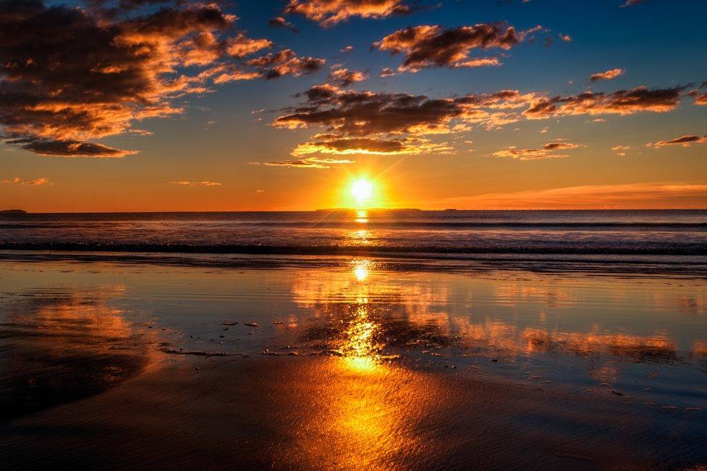 Sunset at Pine Point Beach