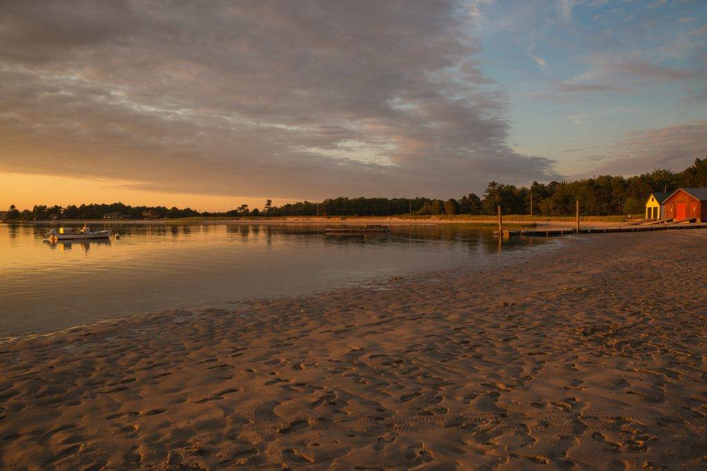 Sunset over Prouts Neck Beach