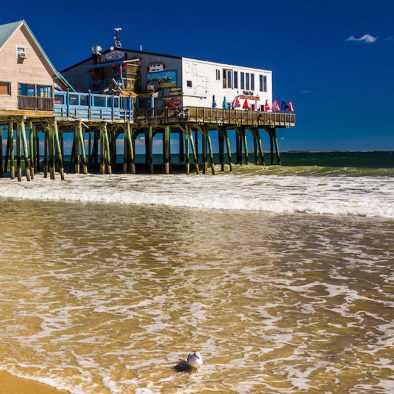 The Old Orchards Bay Pier, a great activity from your vacation home rental in Scarborough, Maine