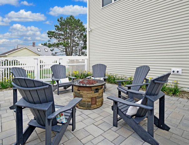 Patio - Firepit Driftaway vacation beach home rental by owner in Scarborough, Maine