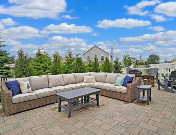 Patio - Sectional at Driftaway vacation home beach rental by owner in Scarborough, Maine