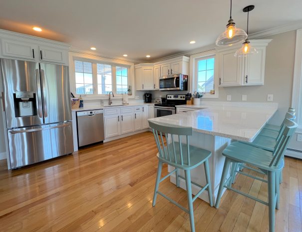 Kitchen at Driftaway vacation home beach rental by owner in Scarborough, Maine