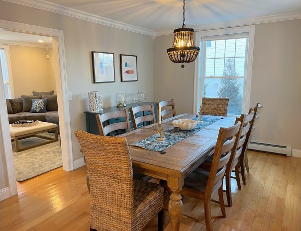 Dining Room at Driftaway vacation home beach rental by owner in Scarborough, Maine