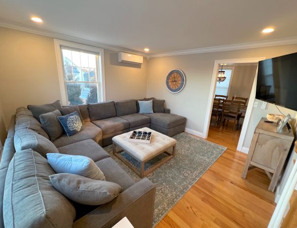 Family Room at Driftaway vacation home beach rental by owner in Scarborough, Maine